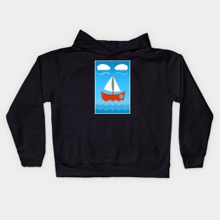 Peaceful Sail On The Ocean...Or Something More? (Interpretation) Kids Hoodie